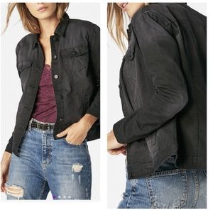 Vintage black denim 100% cotton jacket.